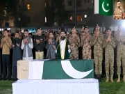 لیفٹیننٹ کرنل خالد حسین شہید کی نماز جنازہ ادا، وزیراعظم اور فیلڈ مارشل کی شرکت