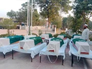 پولیس ٹریننگ اسکول پر حملے میں شہید 7 اہلکاروں کی نماز جنازہ ادا 