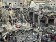 اسرائیل کے غزہ  سیف زون  میں کیفے سمیت پناہ گزین کیمپ پر ڈرون حملے، 40 فلسطینی شہید