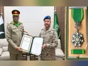 سعودی عرب نے چیئرمین جوائنٹ چیفس آف اسٹاف کمیٹی جنرل ساحر شمشاد مرزا کو اعزاز سے نواز دیا