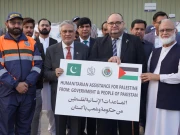 الخدمت فاؤنڈیشن کی جانب سے 100 ٹن امدادی سامان کی 28 ویں کھیپ غزہ متاثرین کیلئے روانہ