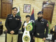 ہیڈ کانسٹیبل کی بیٹی قومی باکسنگ چیمپئین کیلیے خصوصی انعام