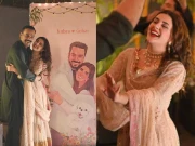 گوہر رشید اور کبریٰ خان کی مہندی کی تصاویر اور ویڈیوز سوشل میڈیا پر وائرل 