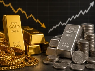 سونے کی قیمت میں کمی، چاندی کے نرخ بڑھ گئے