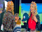 بالوں میں گالف ٹیز پھنسانے کا منفرد ریکارڈ