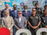 امریکی قونصل جنرل چارلس گڈمین کا ایس ایس یو ہیڈکوارٹرز کا دورہ