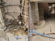 گلستان جوہر میں اپارٹمنٹ کی زمین دھنس گئی، عمارت کے دو بلاکس سیل