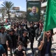 القسام بریگیڈ کے سربراہ محمد عودہ کی نماز جنازہ میں پورا شہر امڈ آیا 