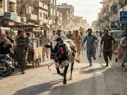 زیل پاک سوسائٹی سے قربانی کا بیل فرار، ویڈیو سوشل میڈیا پر وائرل، تلاش جاری