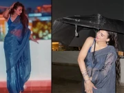 حرا مانی کا ساڑھی پہن کر بارش میں فوٹو شوٹ؛ مداحوں نے آڑے ہاتھوں لے لیا 