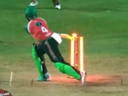 سی پی ایل: شے ہوپ کے منفرد انداز میں آؤٹ ہونے کی ویڈیو وائرل