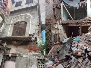 اندرون شہر لاہور میں شدید بارشوں کے باعث پانچ مکانات منہدم