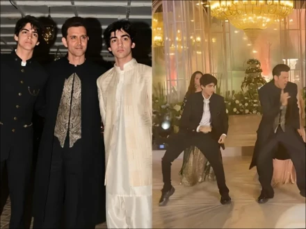 ہریتک روشن کا بیٹوں کے ساتھ ڈانس، ویڈیو وائرل