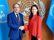 نیو یارک، پاکستانی مستقل مندوب عاصم افتخار کی صدر یو این جنرل اسمبلی سے اہم ملاقات