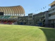 سیلاب زدگان کے لیے میچ، عمران خان کرکٹ اسٹیڈیم سج گیا