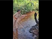 بھارت؛ خاتون اہلکار کی 18 فٹ لمبے کوبرا سانپ کو پکڑنے کی حیران کن ویڈیو وائرل