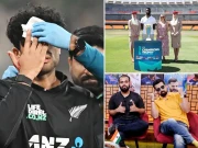 چوٹ راچن رویندرا کی درد بھارت کو! چیمپئینز ٹرافی منتقل کرنے پر اصرار