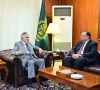 نائب وزیراعظم اسحاق ڈار سے پاکستان کے نامزد سفیر برائے جرمنی سلمان شریف کی ملاقات