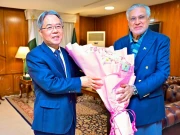 اسحاق ڈار سے چین کے سفیر کی ملاقات، چینی مفادات پر ایک بار پھر حمایت کا اعادہ