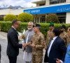 اسماعیلی کمیونٹی کے روحانی پیشوا کی گلگت آمد، ایئرپورٹ پر شایانِ شان استقبال