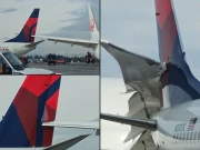 امریکا میں ایئرپورٹ پر دو طیارے ٹکرا گئے، ویڈیو سامنے آگئی