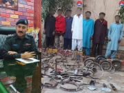 کراچی، جمشید ڈویژن پولیس کی کارروائی، 11 رکنی گروہ گرفتار، چھینی گئی اور چوری شدہ موٹر سائیکلیں برآمد