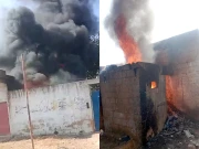 کراچی؛ 24 گھنٹوں میں آتشزدگی کا دوسرا واقعہ، جھگیوں کے بعد گودام میں آگ لگ گئی