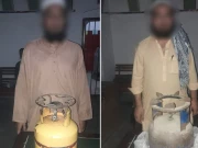 خانیوال: ناقص گیس سلنڈر رکھنے پر رائیونڈ اجتماع  سے کراچی جانیوالے دو شرکا گرفتار