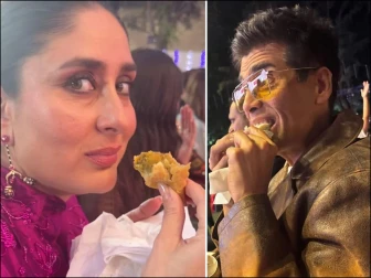 کرن جوہر اور کرینہ کی سموسے کھانے پر دلچسپ نوک جھونک، ویڈیو وائرل