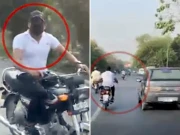 چوری شدہ موٹرسائیکل مالک کے سامنے آگئی، چور پھر فرار، ویڈیو سامنے آ گئی