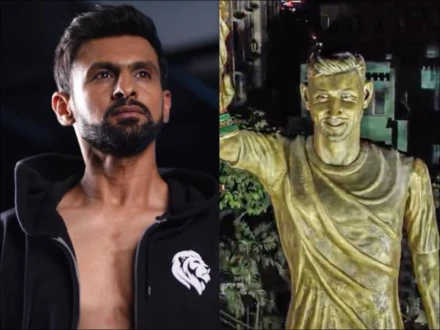 بھارت میں شعیب ملک کا مجسمہ؟ سوشل میڈیا پر دلچسپ بحث چھڑ گئی