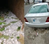 دیر میں طوفانی بارش کے ساتھ شدید ژالہ باری، گاڑیوں اور سولر کے شیشے ٹوٹ گئے