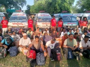 بھارتی جیلوں سے رہائی پانے والے پاکستانی ماہی گیر وطن واپس پہنچ گئے