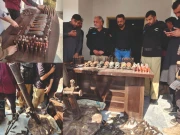 مردان؛ تباہی کا بڑا منصوبہ ناکام، پولیس نے بھاری اسلحہ قبضے میں لے لیا