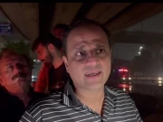 میئر کراچی کا شہر کا دورہ، بپھری ہوئی لیاری ندی کا معائنہ 