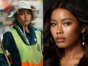 سڑکوں پر صفائی کرنے والی کی قسمت جاگ اُٹھی، راتوں رات ماڈل بن گئی