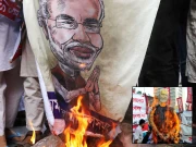 بنگلادیش میں بھارت کی بے جا مداخلت پر شدید احتجاج؛ مودی کے پتلے نذر آتش 