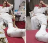 کراچی کی ٹوٹی پھوٹی سڑکوں سے مصطفیٰ قریشی کی ٹانگ ٹوٹ گئی، سر پر چوٹیں
