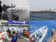 پی این ایس حنین کی امدادی کارروائی، آتشزدگی سے دوچار جہاز سے 18 غیرملکیوں کو بچالیا