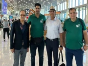 اولمپئن ارشد ندیم لندن میں پنڈلی کی سرجری کراکر لاہور پہنچ گئے