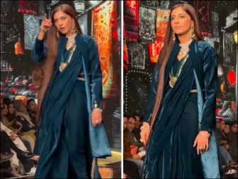 نعیمہ بٹ کی مردانہ انداز میں ریمپ واک، سوشل میڈیا پر تنقید