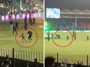 فینز نئے جنگلے لگنے کے باوجود میدان پر داخل ہونے میں کامیاب، ویڈیو وائرل