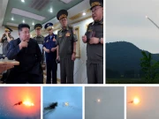 شمالی کوریا کے سربراہ کم جونگ ان کی نگرانی میں نئے میزائل کا کامیاب تجربہ