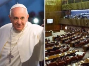 سینیٹ اجلاس: پوپ فرانسس کی وفات پر ایک منٹ کی خاموشی