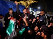 Palestinians celebrate ceasefire agreement between Hamas and Israel