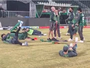 سہ فریقی ٹی ٹوئنٹی سیریز: قومی ٹیم کی راولپنڈی کرکٹ اسٹیڈیم میں ٹریننگ