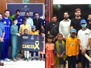قلندرز اور گلیڈی ایٹرز کے کھلاڑیوں کی کینسر سے متاثر بچوں سے ملاقات