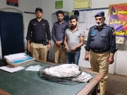 ریلوے کی قیمتی کاپر اور تانبے کی تاریں چوری کرنے والا ملزم گرفتار