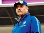 بھارت کے سابق کرکٹر روی شاستری کی نیشنل اسٹیڈیم میں تصویر آویزاں