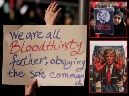 خامنہ ای کی تجہیز و تکفین میں شریک لاکھوں افراد کی ٹرمپ سے بدلہ لینے کے نعرے